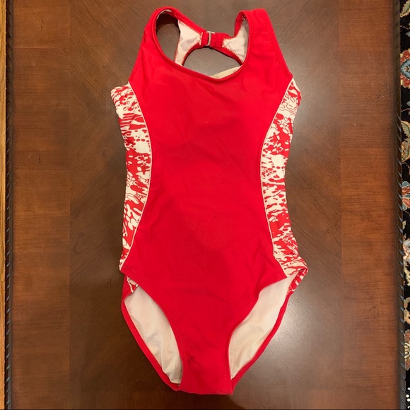 Cute Red Women’s One Piece Swimsuit - Picture 1 of 3
